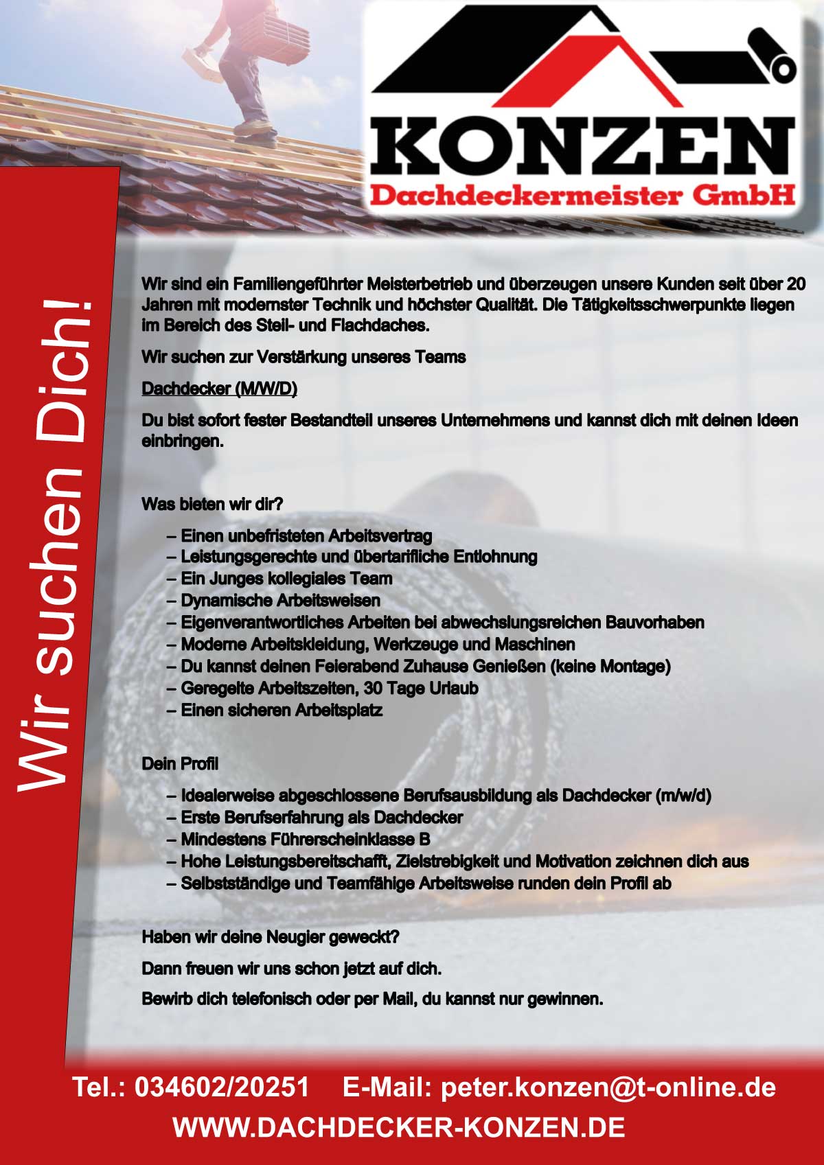 Stellenangebot Dachdecker, Halle, Saalekreis, Landsberg